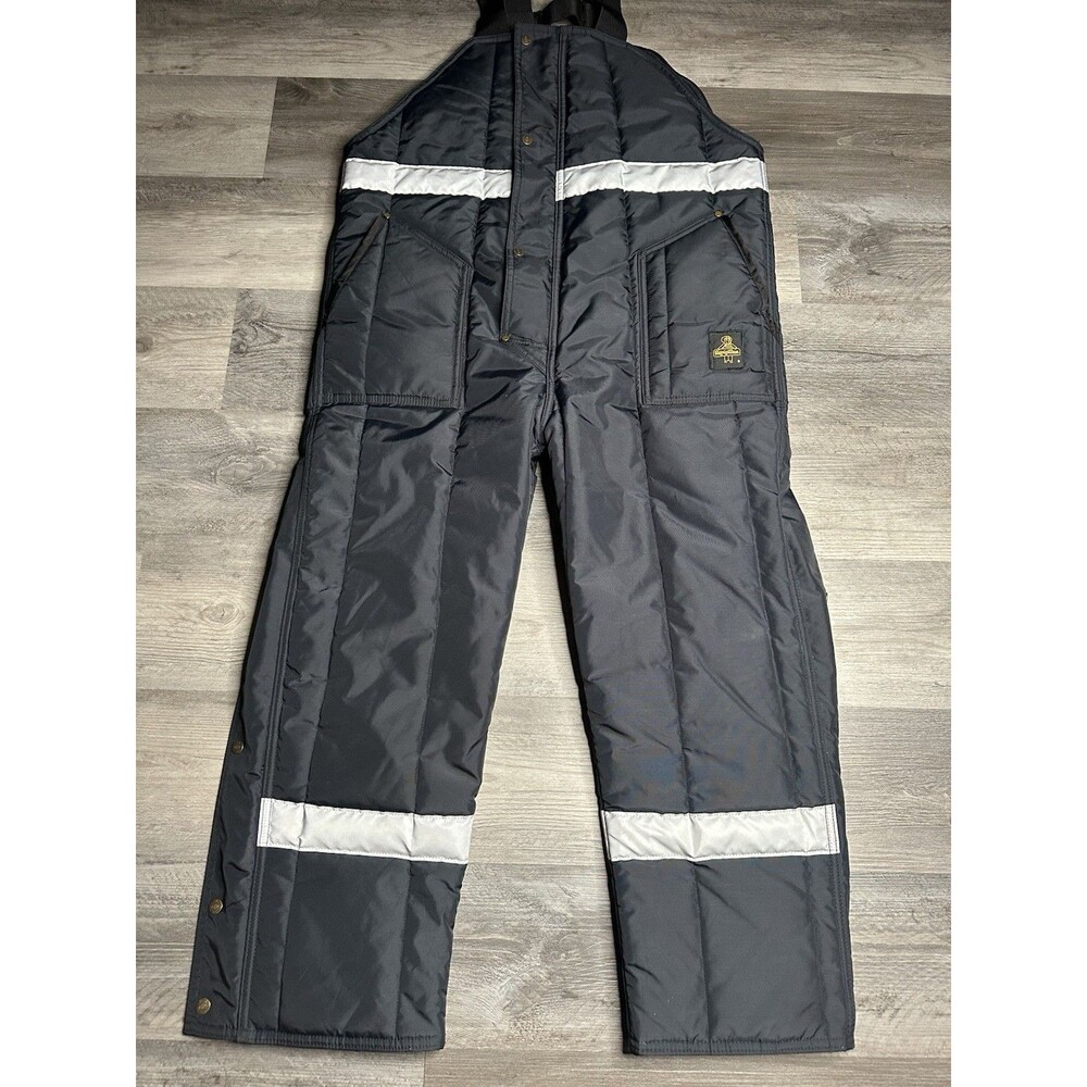 RefrigiWear Men's High Bib Overall Iron Tuff High Visibility 0386R US XL